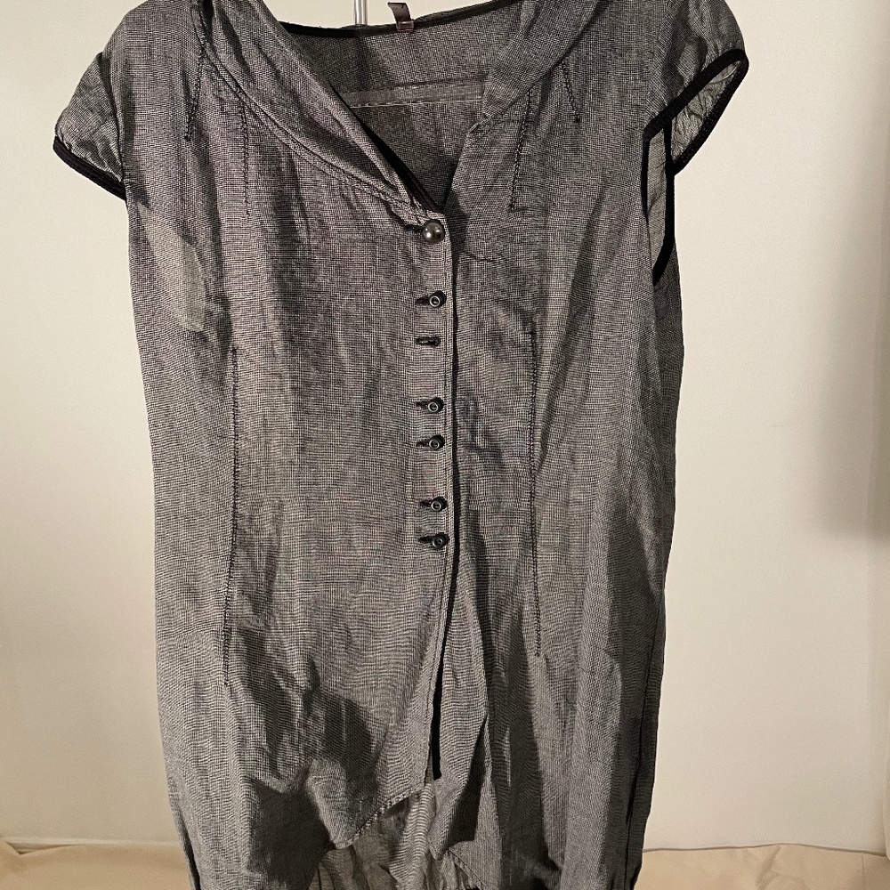 Cop Copine ‘Gloria”  Chic hooded  mini checkered Dress